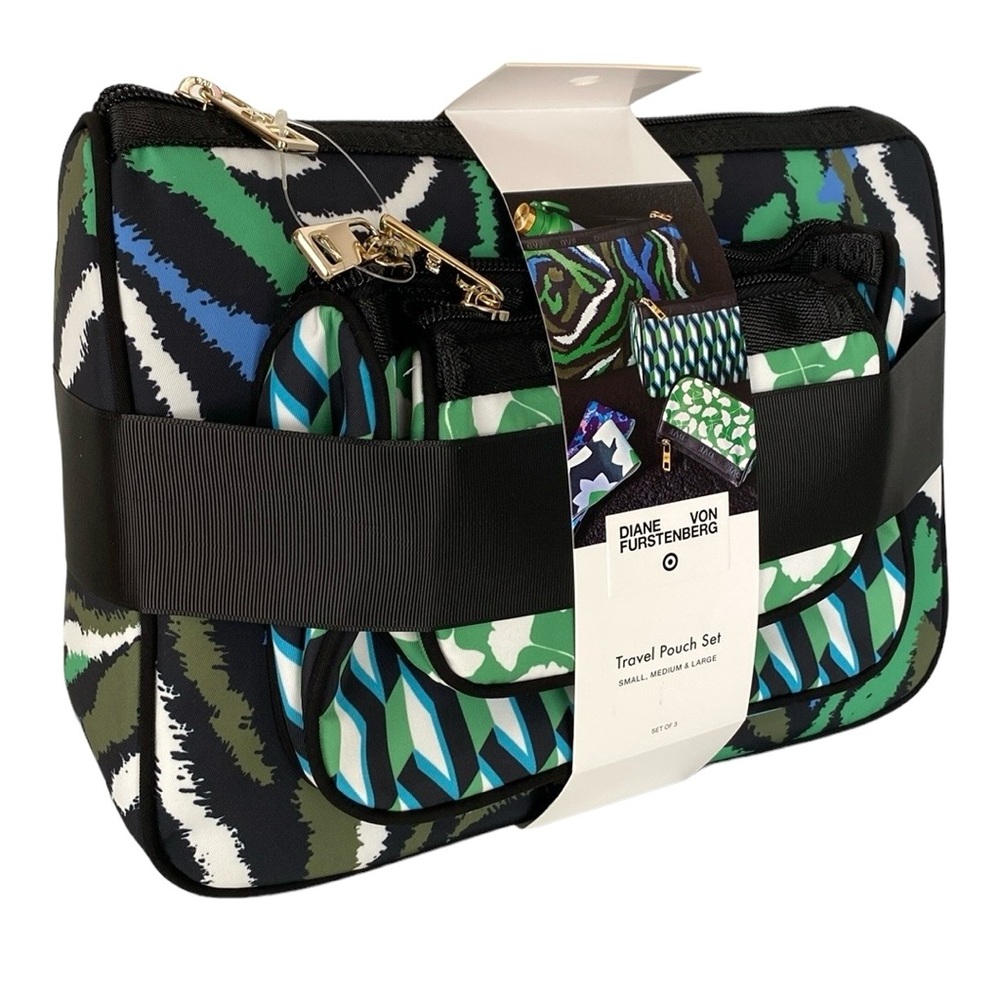 DVF for Target Disco Zebra 3 Pack Travel Pouches